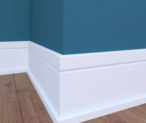 30 Attractive Baseboard Styles and How to Choose The Right One - Avantela Home Double Baseboard Trim, 6 In Baseboards, Tall Baseboard Trim Ideas, Mdf Baseboard Trim, Base Trim Ideas Baseboards, Square Baseboard Trim, Modern Baseboards And Trim Ideas, Updated Baseboards, Floor Molding Baseboards