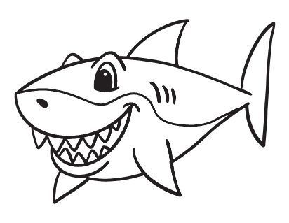 Smiling Ocean Animal Duck Crafts, Happy Shark, Shark Pictures, Sharks For Kids, Animal Templates, Shark Coloring Pages, Looking For Friends, Under The Sea Theme, Coloring Supplies