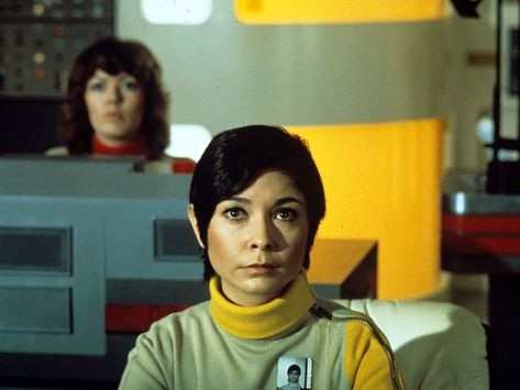 Zienia Merton: actor who played Sandra Benes in Space: 1999 Space 1999 Tv Series, Big Television, Sci Fi Tv Series, William Hartnell, Science Fiction Series, Space 1999, Sci Fi Shows, Gerry Anderson, Sci Fi Tv