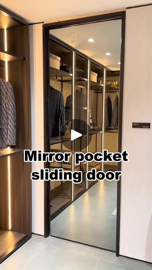 102K views · 279 reactions | Does your cloakroom have this attractive mirror pocket sliding door? #slidingdoor #glassdoor #glassdoors #aluminiumdoors #foldingdoor #aluminumwindows #safetydoor #ptdoor #decoration #architecture #building #renovation #houserenovation #windowfactory #aluminiumfabrication #interiordesign #homedeco #customgate #door #aluminiumprofiles #decorideas #homedecor #decor #style #art #tottme #tottmetal #chinawindoors | Chinawindoors | Chinawindoors · Original audio Mirror Pocket Door, Pocket Sliding Door, Mirror Sliding Door, Full Mirror, Sliding Mirror, Sliding Pocket Doors, Hidden Spaces, Mirror Panel, Custom Gates