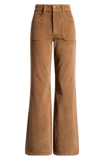 These comfortable corduroy pants will be worn on repeat thanks to their high-waisted comfort and full-length flared legs. Zip fly with button closure Front slant pockets 98% cotton, 2% elastane Machine wash, tumble dry Made in Turkey High Waist Corduroy Pants, Corderoy Pants, Boy Activewear, Marine Layer, Favorite Daughter, Maternity Shops, Loungewear Shorts, Designer Clothes For Men, Denim Jumpsuit