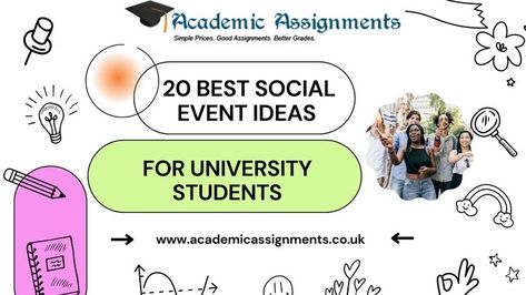 #universitysocialevents, #socialeventideas, #socialeventwork, #socialeventsexamples, #ukuniversities #universitystudents , #collegeassignmenthelp, #academic_assignments Here are the top 20 best Social events ideas for University students. Social Events Ideas, Social Event Ideas, University Events, Events Ideas, Uk Universities, Social Event, Event Ideas, University Student, Social Events