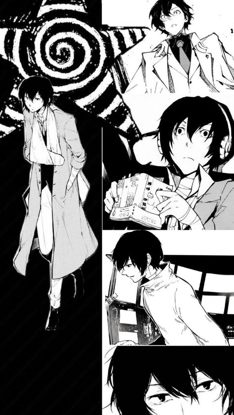 Dazai Osamu Bsd, Dazai Wallpaper, Bsd Wallpaper, Black White Wallpaper, Bungou Stray Dogs Wallpaper, Hipster Wallpaper, Dog Wallpaper, Black And White Wallpaper, Dazai Osamu