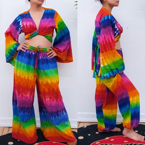 Pride Festival Outfit is launching tomorrow at 9 am Est 🦋Made from 100 % Cotton… 🌸Plus Size Inclusive.. #pridefestival #pridefashion #lgbtq🌈 #rainbow #colorful #loveislove #prideoutfit #ethicalfashion #slowfashion Pride Festival Outfit, Buddha Pants, Lgbtq Fashion, Pride Festival, Bohemian Pants, Festival Jacket, Rainbow Outfit, 9 Am, Ruffle Bell Sleeve