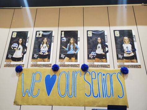 Senior Night Decorations Volleyball, Senior Night Ideas, Senior Volleyball, Volleyball Senior Night, Senior Night Posters, Volleyball Mom, Senior Night, Night Ideas, Volleyball