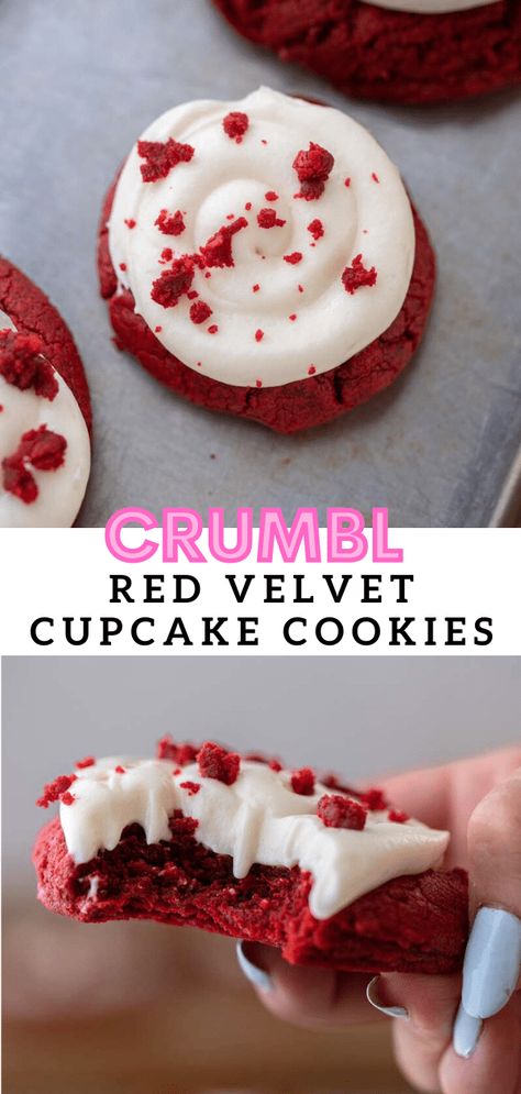 Crumble Cookie Recipe, Red Velvet Cupcake, Slow Cooker Desserts, Easy Baking Recipes Desserts, Lost 100 Pounds, Sweet Snacks Recipes, Baked Dessert Recipes, Fun Baking Recipes, Easy Baking Recipes