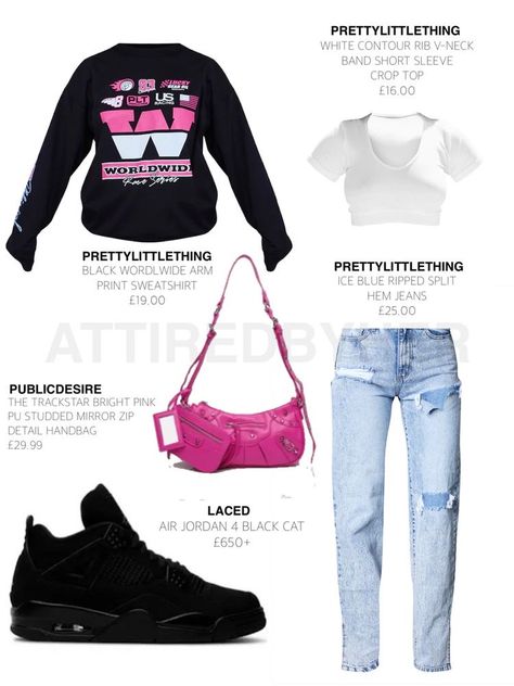 Teen Swag Outfits, Black Graphic Tee, Swag Outfits For Girls, Streetwear Fashion Women, Cute Swag Outfits, Create Outfits, Swaggy Outfits, Simple Trendy Outfits