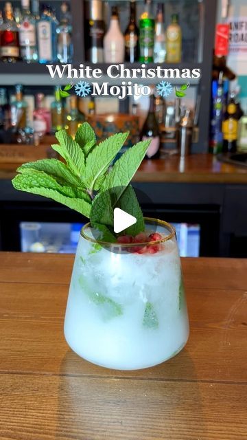 The Cocktail Library on Instagram: "White Christmas Mojito ❄️🍃 | The perfect festive cocktail to get you in the Christmas spirit 🎄🎅🏼 Send to a friend you’ll be trying this easy cocktail with! 🥂 Recipe: Juice of 1 Lime 🍈 Mint Leaves 🍃 1tsp Sugar 🍬 50ml Coconut Milk 🥥 50ml White Rum 🍸 25ml Coconut Rum 🌴 Soda Water 🫧 Garnish: Mint Leaf 🍃 Pomegranate Seeds ♥️ #exploredrinks #wintercocktails #christmascocktails #christmastok #wintertok #cocktails #easycocktail #mojito #christmasmojito #whitechristmas #explorepage #explorecocktails #explorepage✨ #exploremore #homebartender #aestheticcocktail #holidayrecipes #november #festivecocktails" White Christmas Mojito, Christmas Mojito, Mint Leaf, Send To A Friend, Easy Cocktail, Festive Cocktails, Soda Water, Winter Cocktails, Instagram White