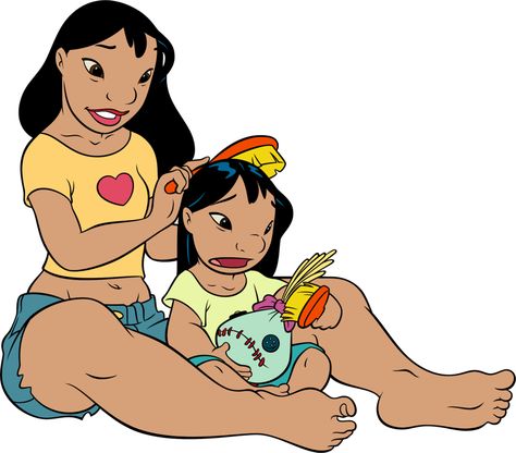 Love! Nani And Lilo, Lilo And Nani, Lilo Pelekai, Lilo And Stitch 2002, Childhood Characters, Disney Pixar Movies, Lilo Y Stitch, Disney Designs, Pixar Movies