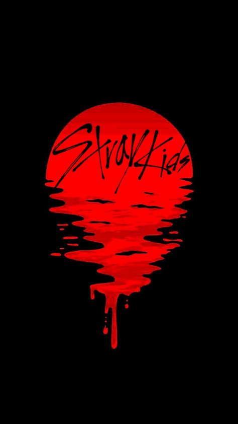 Straykids Red Wallpaper, Straykids Logo Aesthetic, Skz Logo Aesthetic, Stray Kids Logo Aesthetic, Skz Red Aesthetic, Stray Kids Logo Wallpaper, Skz Logo Wallpaper, Stray Kids Red Aesthetic, Stray Kids Painting Ideas