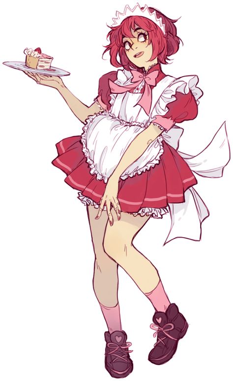 strawberry cake! by starpotion on DeviantArt Valentine Oc, Cake Draw, Strawberry Character, Cake Drawing, Mew Mew, Tokyo Mew Mew, Mahō Shōjo, Arte Inspo, Poses References