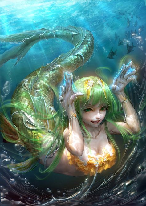 ArtStation - mermaid, coldrim knight Mermaid Anime, Mermaid Fin, Anime Mermaid, Mermaid Artwork, Fantasy Mermaids, Fantasy Mermaid, Mermaid Drawings, Ayat Alkitab, Mermaids And Mermen