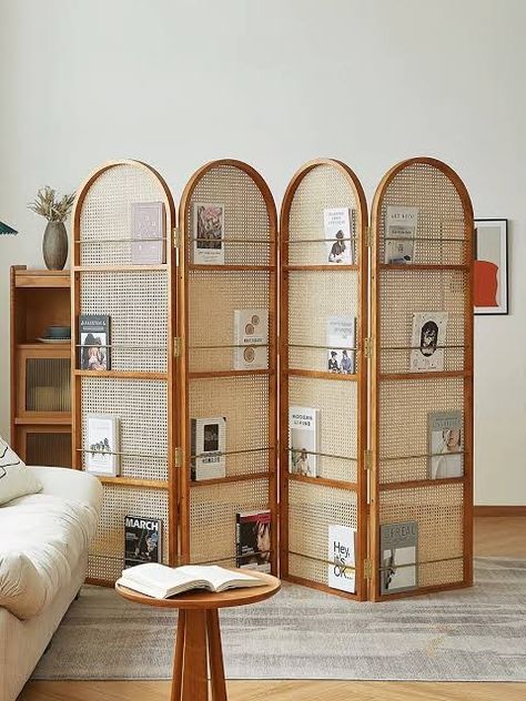 Living Room Divider Ideas, Partition Living Room, Movable Partition, Room Divider Bookcase, Living Room Divider, Wooden Room Dividers, Diy Room Divider, Open Concept Home, Partition Design