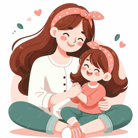 Premium Vector | Flat mothers day illustration Mothers Day Illustration, Mother Illustration, Illustrator Design Tutorial, Day Illustration, Daughters Day, Illustrator Design, Hanako Kun, Design Tutorials, Premium Vector