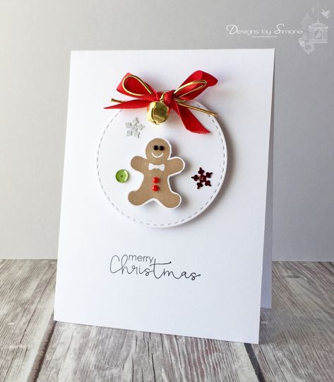 Gingerbread Cards Ideas, Christmas Fayre Ideas, Scrapbook Christmas Cards, Gingerbread Cards, Gingerbread Theme, Stamped Christmas Cards, Card Scrapbook, Craftwork Cards, Homemade Christmas Cards