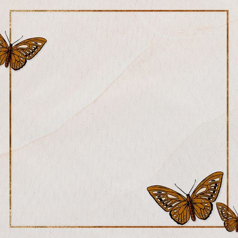 Brown butterfly frame design resource | premium image by rawpixel.com / katie Background Butterfly, Wallpaper Butterfly, About Butterfly, Brown Butterfly, Butterfly Insect, Butterfly Background, Butterfly Butterfly, Animal Graphic, Butterfly Frame