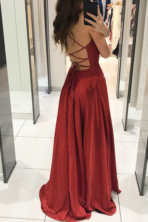 Elegant red dresses