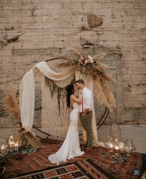 Boho Hoop Backdrop, Round Boho Backdrop, Boho Wedding Backdrop Indoor, Pampas Grass Ring Backdrop, Bohemian Arch Wedding, Pampas Grass Wedding Arch Circle, Circle Arch With Pampas, Pompous Grass Wedding Arch, Boho Wedding Circle Arch