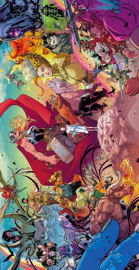 Russell Dauterman, Thor Comic Art, Thor Comic, The Mighty Thor, Whatsapp Wallpaper, Marvel Comics Wallpaper, Cute Pokemon Wallpaper, Marvel Thor, Marvel Comic Universe