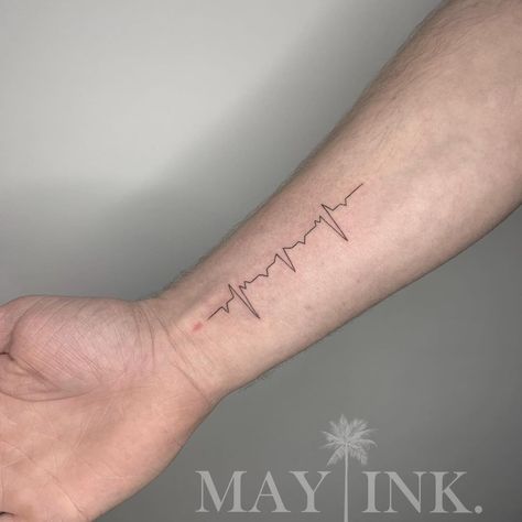 Heartbeat Tattoo Ekg Tattoo Ideas Heartbeat, Ekg Tattoo Memorial, Heartbeat Tattoo Memorial, Ekg Tattoo Ideas, Heartbeat Tattoo Ideas, Heartbeat Tattoos, Ekg Tattoo, Heartbeat Tattoo Design, Soccer Tattoos