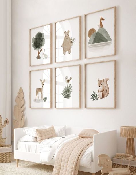 #babygirlroom #nursery #nurseryideas Nursery Room Prints, Sage Baby Nursery, Woodland Nursery Gender Neutral, Neutral Woodland Nursery, Sage Nursery, Green Baby Nursery, Sage Green Nursery, Green Nursery Boy, Neutral Nursery Ideas