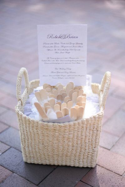 Basket For Fans At Wedding, Fan Basket Wedding, Fan Wedding Programs, Paper Fans Wedding, Big Basket, Program Fans, Wedding Program Fans, General Ideas, Pennsylvania Wedding