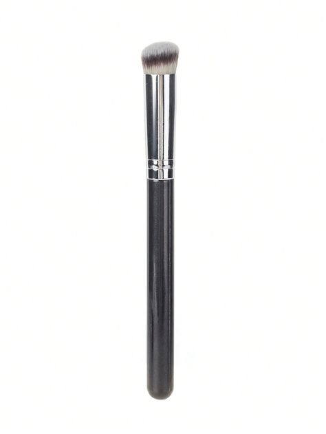 Black  Collar  Fiber  Concealer Brushes Embellished   Beauty Tools Concelear Brushes, Concealer Brushes, School Dr, Makeup List, Concealer Brush, Face Brush, Makeup Brush Set, Makeup Brush, Beauty Tools