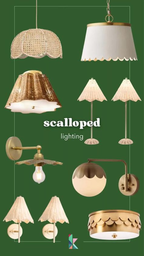 Scalloped Pendant Light Kitchen, Scalloped Ceiling Light, Flush Mount Lighting Over Kitchen Island, Scallop Light Fixture, Scallop Pendant Light, Scalloped Light Fixture, Girls Room Light Fixture, Scalloped Pendant Light, Scalloped Lampshade