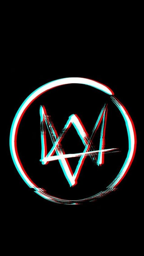 Gaming Wallpaper | ShurikTV Iphone Watch, Logo Wallpaper, Watch Dogs, Neon, Wallpapers, Iphone, Dogs, Red, Black