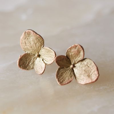 Women's Jewelry, Handmade & Artisan Jewelry | Terrain - Terrain Silver Brass Flower Earrings, Pierced, Summer Wedding Jewelry, Unique Brass Flower-shaped Jewelry, Silver Flower-shaped Brass Earrings, Silver Brass Flower-shaped Earrings, Bronze Brass Flower-shaped Jewelry, Kay Jewelry, Ruby Earrings Studs, Hydrangea Not Blooming