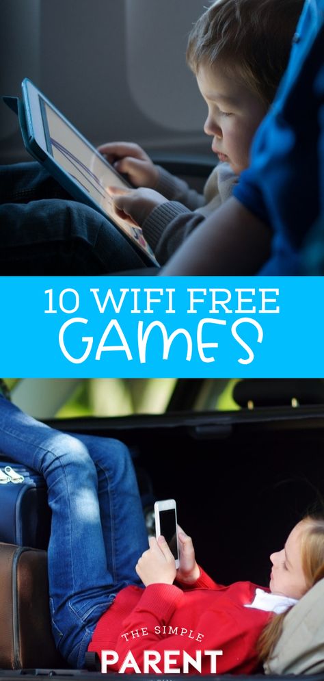 If you're getting ready to travel or just looking for new free apps for kids, check out this list of games that don't need WiFi to work! That makes them great for airplanes and road trips! #familytravel #familyentertainment #apps Wifi Free Games, Airplane Games For Kids, Best Ipad Games, Car Games For Kids, Educational Apps For Kids, Airplane Kids, Apps For Teens, Apps For Kids, Free Games For Kids