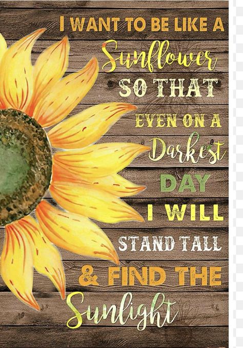 Big Sunflower, Horizontal Wall Art, Sunflower Gifts, Motivation Quote, Wood Bench, I Want To Be, Gold Ink, Stand Tall, Family Gifts