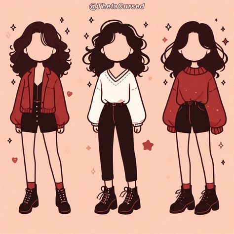 Cozy Outfit Drawing, Manga Outfits, Draw Clothing, Outfit Drawings, Clothes Anime, Clothing Design Sketches, Outfit Design, Drawing Clothes, Outfits Winter