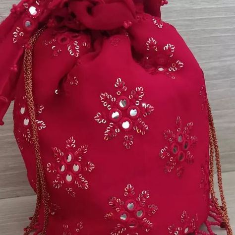 Potli Bag, Potli Bags, December 23, Dm Me, More Information, Purse, Canning, 10 Things, Red