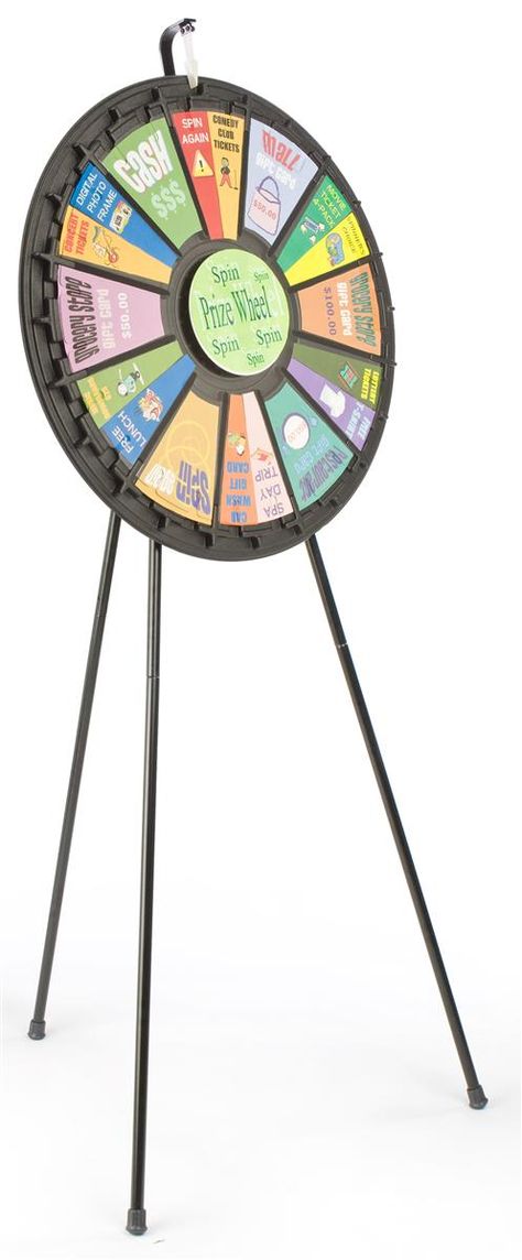 Prize Wheel with 12 - 24 Slots & Printable Templates, Floorstanding or Countertop Prize Wheel, Event Games, Gaming System, Corporate Event Planner, Game Prizes, Video Production Company, Carnival Games, Tradeshow Booth, Sign Holder