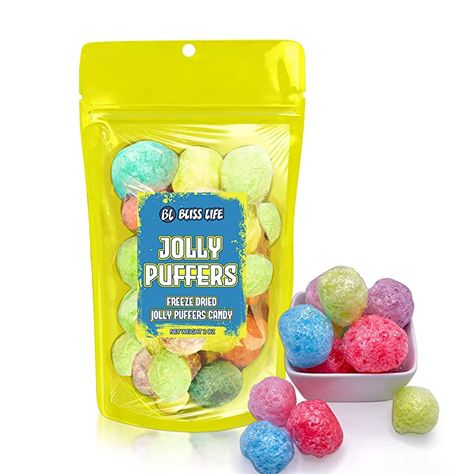 Jolly Puffers Freeze Dried Jolly Ranchers Candy 2OZ Package freeze dried candy original Very sour freeze dry candy bulk candy great for tiktok tik tok challenge sour variety pack Freeze Dried Jolly Ranchers, Asmr Candy, Jolly Ranchers Candy, Jolly Ranchers, Freeze Dried Candy, Dried Candy, 12 Birthday, Dry Snacks, Best Amazon Products