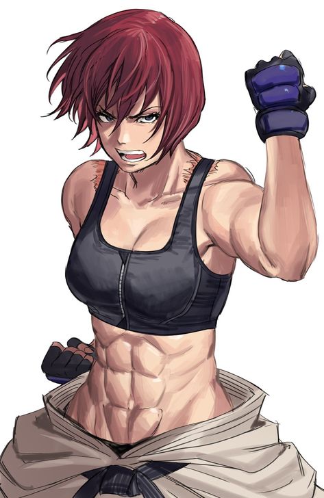 Buff Women Art Anime, Woman Abs Drawing, Muscular Female Drawing, Abs Woman Photo, Muscular Tomboy Art, Buff Girl Art, Muscle Girl Drawing, Female Abs Drawing, Muscle Woman Drawing