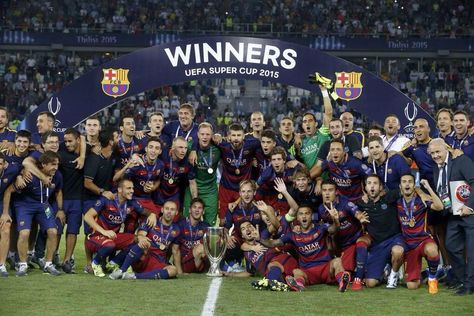 Champions League 2015, Barcelona Futbol Club, Uefa Super Cup, Barcelona Team, Professional Football, Leo Messi, Soccer Team, Fc Barcelona, Champions League