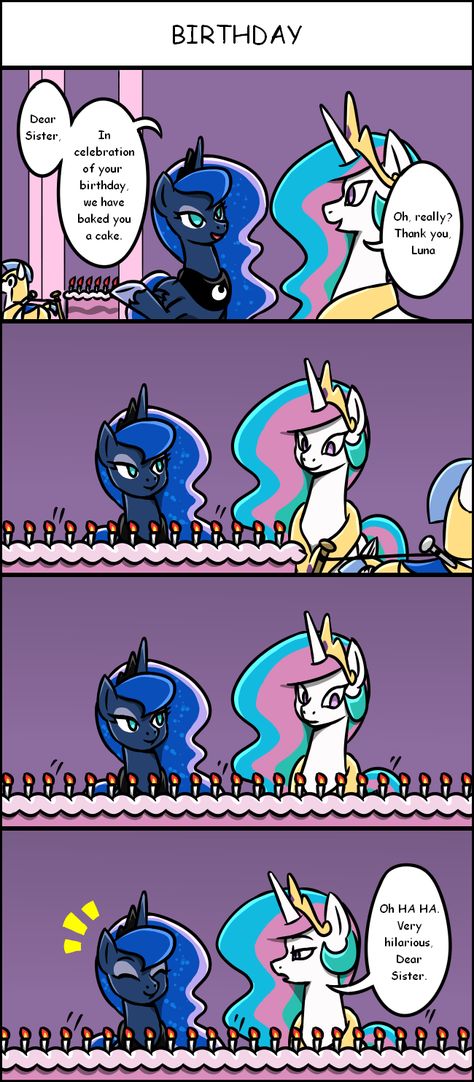 A Mature Joke Mlp Luna, Mlp Funny, Mlp Memes, Celestia And Luna, Mlp Comics, Nightmare Moon, My Lil Pony, Mlp Fan Art, My Little Pony Comic