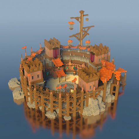 Battle Arena Minecraft, Minecraft Arena Build, Minecraft Arena Ideas, Minecraft Pvp Arena, Minecraft Arena, Minecraft Steampunk, Minecraft Ps4, Minecraft Houses Survival, Minecraft Structures