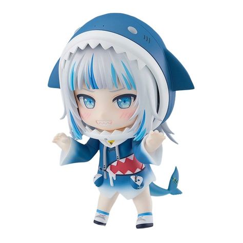 Shark Vtuber, Nendoroid Anime, Face Plates, Blue Icon, Anime Figurines, Png Icons, Anime Dolls, Ios Icon, Lucky Girl