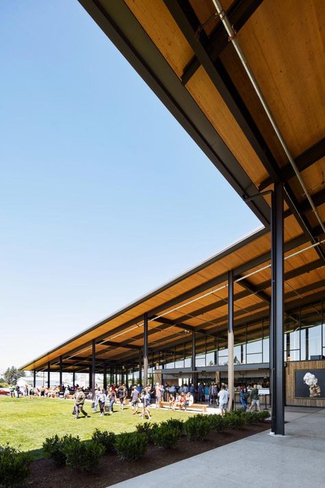 Kenyan Architecture, Timber Canopy, Retail Building, European School, Golf Clubhouse, Olson Kundig, Canopy Architecture, Simple Shed, Retail Park