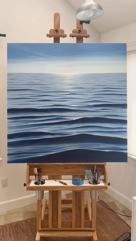 Derek Macara | An acrylic painting of waves that I did about a year ago… This was the longer edit that I ended up not posting. #waves #art… | Instagram Acrylic Wave Painting, Painting Of Waves, Painting Techniques Art, Ocean Art Painting, Sea Clouds, Ocean Waves Painting, Waves Art, Oil Painting For Beginners, Mazzy Star