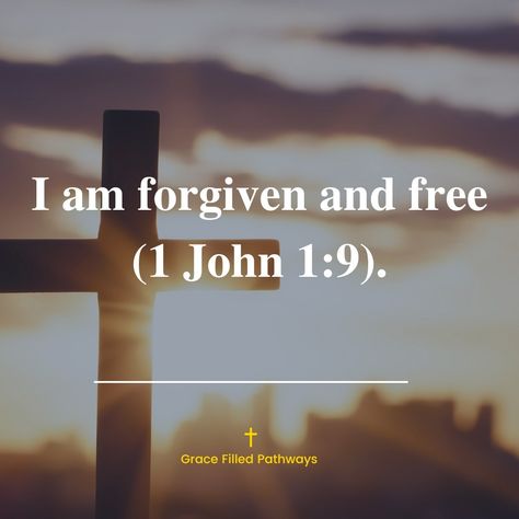 ✨ 'I am forgiven and free' (1 John 1:9). Through His grace, we are washed clean and set free from the past. Today, let’s embrace the freedom and joy that comes with living in His forgiveness. 🌟 #FaithAffirmations #GraceFilledPathways #ForgivenAndFree #NewLifeInChrist #GraceAndMercy 1 John 1 9, 1 John, Set Free, The Freedom, New Life, Affirmations, The Past, Let It Be, Quick Saves