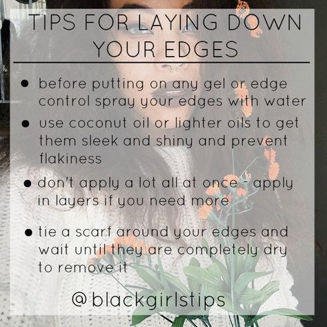 Embedded image Laying Edges, Edges Tutorial, Transitioning Hairstyles, Natural Hair Care Tips, Hair Regimen, Healthy Hair Tips, Black Hair Care, Natural Hair Tips, Natural Hair Journey