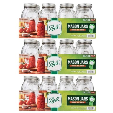 PRICES MAY VARY. Versatile glass Mason jars for canning and crafting Includes Jars of jars with lids and bands Ideal for creative preserving and storing Great for gifting and crafting BPA-free, Made in USA Featuring a classic design that offers ideal versatility for canning and crafting projects, Ball Regular Mouth glass Mason jars help capture your creativity. These Mason jars with lids have a timeless design that moves effortlessly from the panty to the table, and are great for preserving fres Rice Dressing, Cocoa Drink, Breakfast Soup, Jars With Lids, Hair Care Tools, Fresh Recipes, Ball Mason Jars, Glass Mason Jars, Breakfast Tea