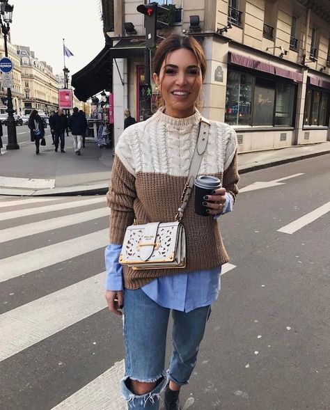 3 Outfits to Recreate This Fall Negin Mirsalehi Outfits, Cable Knitwear, Chique Outfit, Negin Mirsalehi, Look Adidas, Skandinavian Fashion, Casual Fall Outfits, Fashion Mode, Mode Inspiration