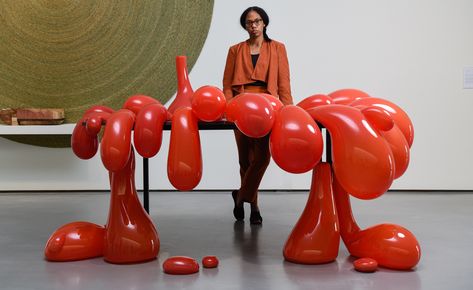 Anthea Hamilton's Kettle's Yard redux at Hepworth Wakefield | Wallpaper* Pop Sculpture Ideas, Colored Sculpture, Colorful Library, Boston Seaport, Hepworth Wakefield, Allium Flowers, Sleepy Jones, Turner Prize, University Of Cambridge