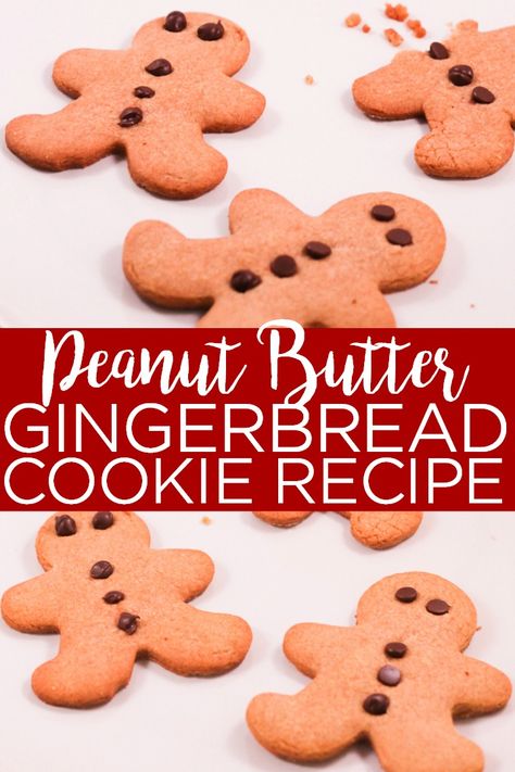 Make this peanut butter gingerbread cookie recipe for your holiday celebrations! The mild gingerbread flavor of these cookies is perfect for those that just want a hint of gingerbread! #christmas #christmascookies #gingerbread #gingerbreadcookies #gingerbreadmen #cookies #recipe #cookierecipe #yum #dessert #holidays Peanut Butter Gingerbread Cookies, Men Recipes, Best Gingerbread Cookie Recipe, Bakery Pastries, Gingerbread Cookies Recipe, Gingerbread Cookie Recipe, Best Gingerbread Cookies, Gingerbread Art, Peppermint Sugar