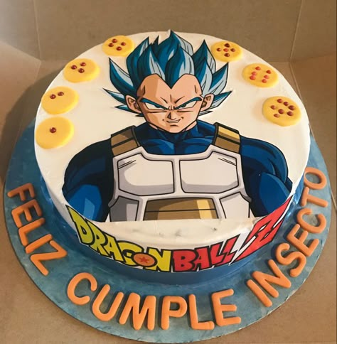 Vegeta Cake Ideas, Vegeta Cake Dragon Ball, Vegeta Birthday Cake, Vegeta Birthday Party Ideas, Dragon Ball Z Cake Birthdays, Vegeta Cake, Dragon Ball Z Cake, Dragonball Z Cake, Kit Kat Cake